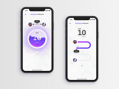 ETA visuals iphone x mobile mobile ui ui