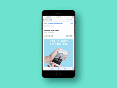 NTO Mobile Campaign design email graphic mobile motion principle promotional