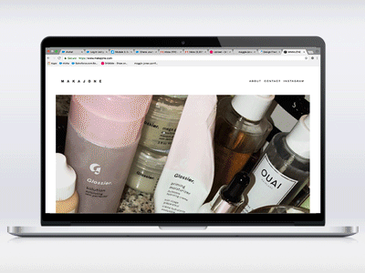 makajone.com blog lifestyle minimal ui web design
