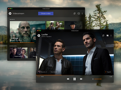 Videostream — Redesign concept chromecast app desktop app mac app stream streaming video videostream