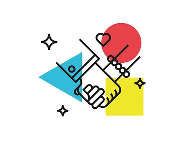 M + M Wedding – Guest guest hands heart jewelry sparkles