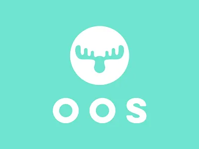 oos Logo animal antlers design developer development logo moose oos software web website