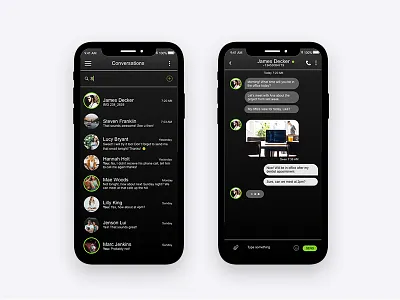 Daily UI - 013 - Direct Messaging artist dailyui dailyui013 direct messaging instant message messaging uidesign user interface