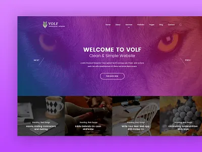 Volf - Creative Multipurpose PSD Template agency business classic clean creative marketing multi purpose psd templates