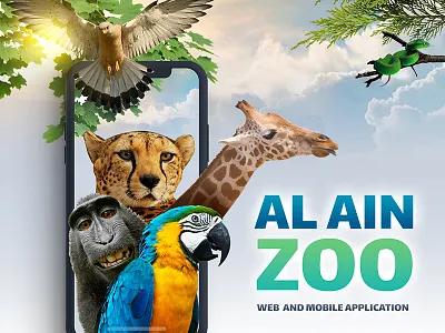 Al Ain Zoo - Dubai animals interaction mobile applications ui web zoo
