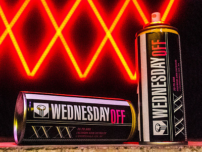 Wednesday Off graphic graphic design product design spray