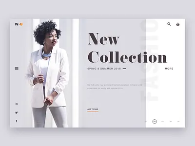 Fashion design web 2018 design fashion ui ux web
