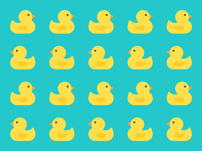 Rubber Ducks digital flat illustration rubber ducks simple