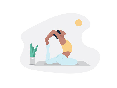 I Enjoy Yoga Daily! camping daily fitness illustration sunrise workout yoga