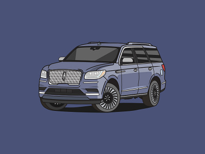 The 2018 Lincoln Navigator car carillustration illustration illustrationoftheday illustrator lincoln lincolnnavigator navigator supercar suv suvs vector