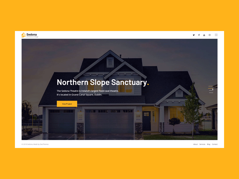 Sedona - Hero Slider Animation animated animation architecture construction design interior layout template transition