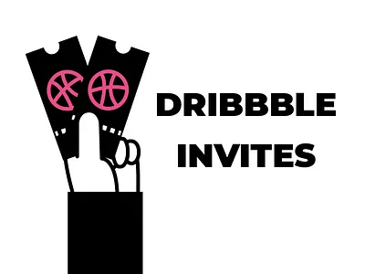 Couple of Dribbble Invites graphic design icongraphy icons illustration invite