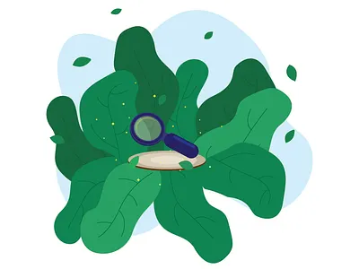 Searchable Content illustration magnifying glass scene illustration search search illustration web illustration