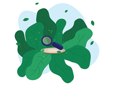 Searchable Content illustration magnifying glass scene illustration search search illustration web illustration