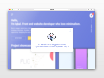 Download interaction ui flat mockup ui