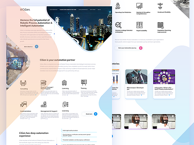 Cigen Landing page clean design responsive design icons illustrator landing page multiple page photoshop presentation pricing website