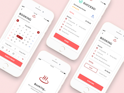 Hotel booking app 2 app booking ios sketch ui