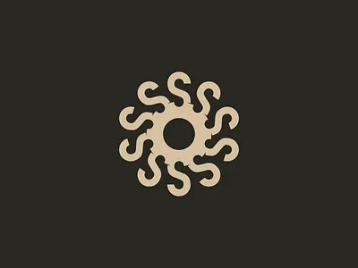 Day 03 - Daily Logo Challenge - S for Sun Sprockets bicycle bike branding design letterform logo logo design s sprocket