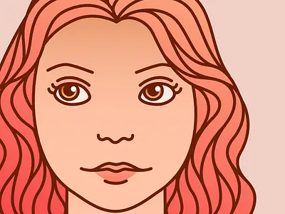 Portrait practice 2d art eyes face hair hannahlizsharp illustration ixdbelfast person portrait woman
