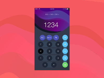 DailyUI #004 Calculator calculator dailyui