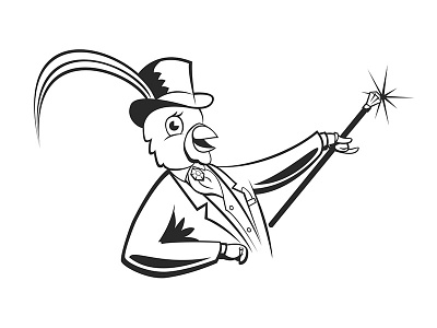 Fancy Chicken animal barn chicken farm illustration mascot