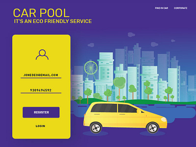 Car Pool car design pool