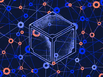 Blockchain & IPFS blockchain connection illustration ipfs link smart contract tooploox