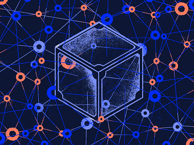 Blockchain & IPFS blockchain connection illustration ipfs link smart contract tooploox