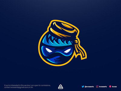 Ninja Logo esports esports logo esports logos illustration illustrations illustrator logo logos ninja ninja esports logo ninja logo
