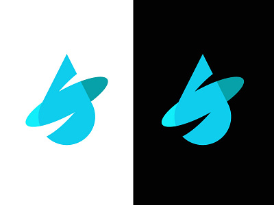 Water drop concept branding design logo solutions technology transformation water