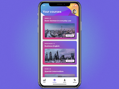 Lingeo - learning app app application course english ios iphone language learn learning mobile