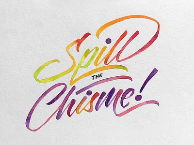 Saca la sopa. handlettering illustration lettering watercolor watercolors