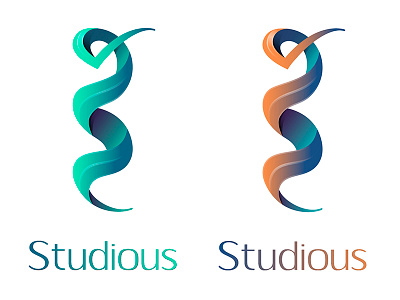 Logo Snake Studious brand branding design graphic health logo logodesign performed snake spiral tasks wisdom