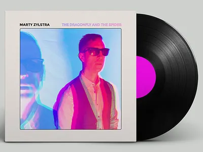 Marty Zylstra / The Dragonfly and the Spider EP album art album cover album cover design design graphic design illustrator laforest creative marty zylstra music music design photoshop record record cover record sleeve vinyl