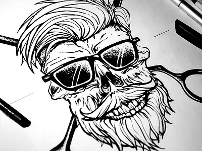 DrHair black illustration