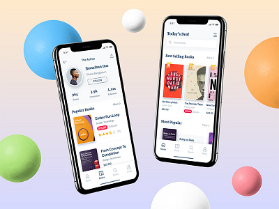 Book App - WIP app article author book design ebook iphone minimal read ui visual