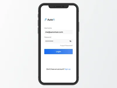 Login page app clean finance login minimal mobile app ui ux