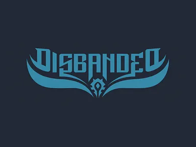 Disbanded Logo corporative design logotype worldofwarcraft