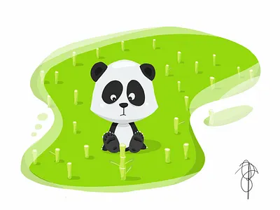 Lil’ Panda adobe illustrator draw apple pencil bamboo illustration ipad pro panda whatever