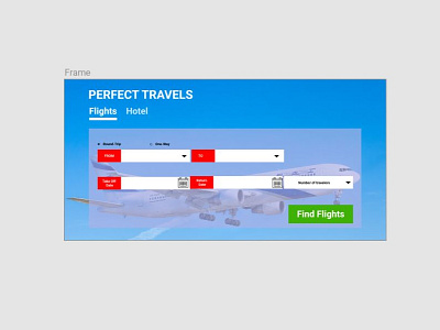 Daily Ui 068: Flight Search 068 dailyui