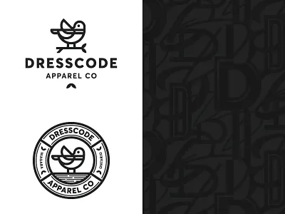 Dresscode Apparel Branding apparel bird brand clothing identity logo monoline