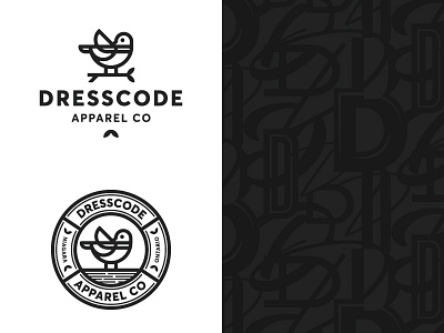 Dresscode Apparel Branding apparel bird brand clothing identity logo monoline