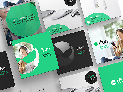 iFun | Brand Design. eCommerce de accesorios tecnológicos brand brand strategy branding digital product ecommerce identity logo print social branding stationery ui ux