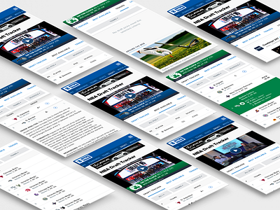 NBA Draft Tracker mobile nba product design sports ui ux visual design
