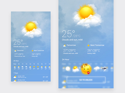 Weather icon ui vip weather