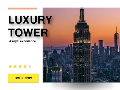 67 - Hotel Booking 100 daily ui 100 day ui challenge 100days book now booking daily 100 challenge daily ui daily ui challenge dailyui day 67 design hotel illustration luxury tower ui challenge ui day 67