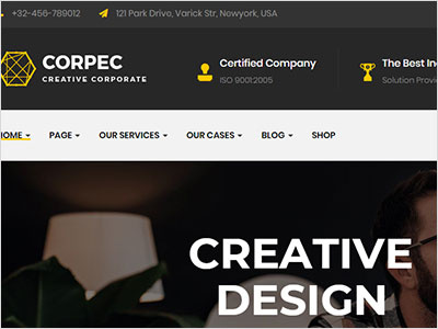 Corpec - Corporate WordPress Theme agency business company construction consulting corporate finance marketing modern multipurpose portfolio