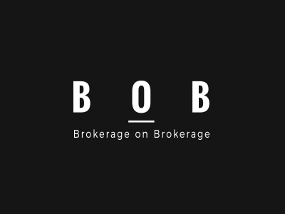 B O B logo design brand branding brokerage logo real estate