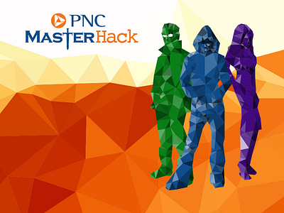 PNC Master Hack environmental design graphic design