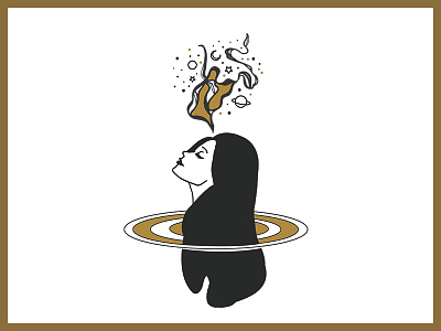 Scorpio Woman cosmic illustration mystic mystic illustration scorpio scorpio illustration
